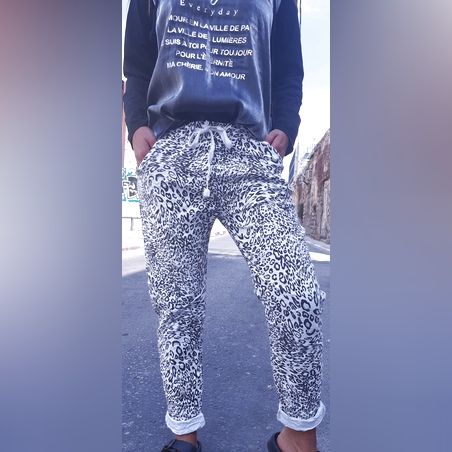 מכנס בד נמר 