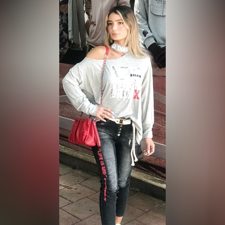 חולצה כתף חשופה ניו יורק