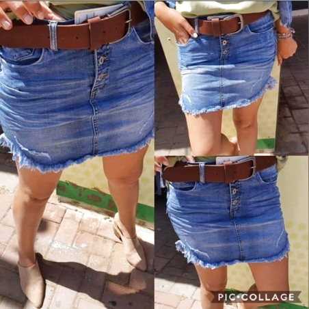 חצאית ג'ינס קצרה 