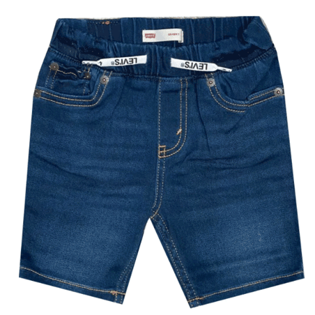 שורט ג'ינס גומי LEVIS כחול כהה מידות(1-13 שנים)