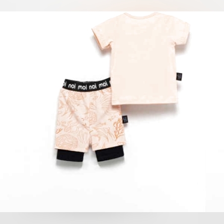 חליפת X moi noi בגב ורוד סלמון