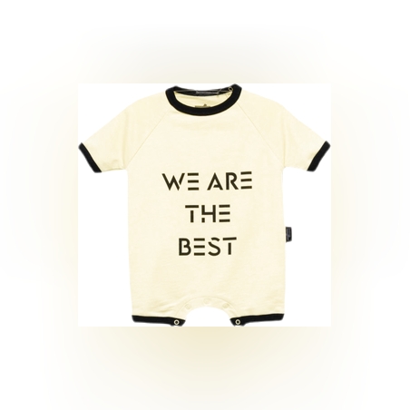 אוברול MOI NOI צהוב מודפס מידות 3M-24M