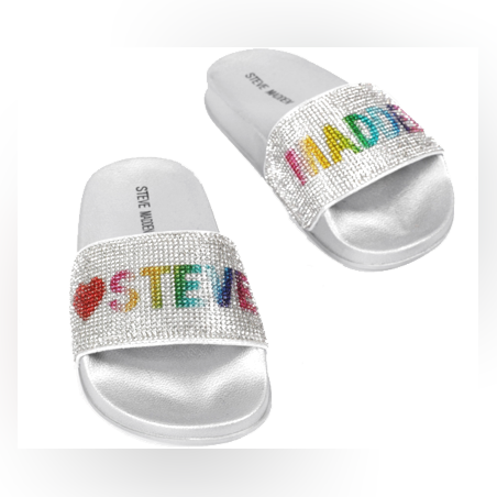 כפכפי STEVE MADDEN סלייד עם לוגו מולטי קולור / בנות
