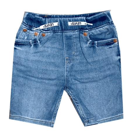 שורט ג'ינס גומי LEVIS כחול בהיר מידות(1-13 שנים)
