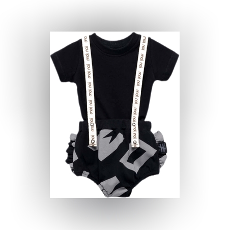 בגד גוף MOI NOI שלייקס שחור מידות 3M-24M