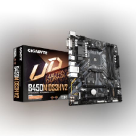 לוח אם GIGABYTE B450 GAMING X H.D.PWM NVMe PCIe Gen3X4 M2 RGB FUS