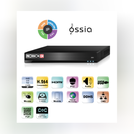 מכשיר הקלטה 2 מגה SH-16200A-2L IP4+AHD16