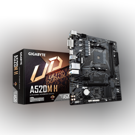 לוח אם למעבדי Gigabyte A520M H AMD Ryzen