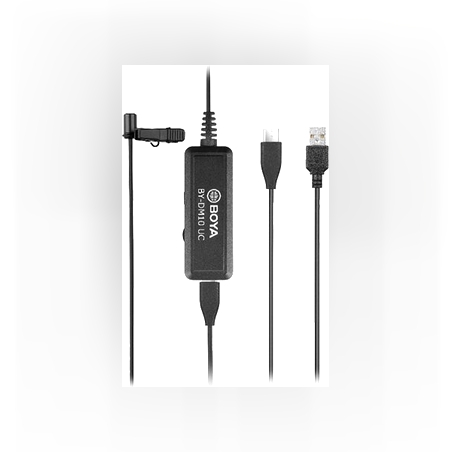 מיקרופון דש כל כיווני בחיבור BOYA BY-DM10 UC USB-A/C