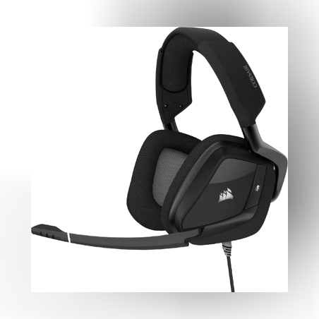 אוזניות+מיק' גיימינג Corsair VOID RGB ELITE 7.1 Sorrund USB Carbo