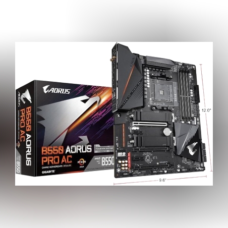 לוח אם GIGABYTE B550 AORUS PRO AC AM4 ATX RGB