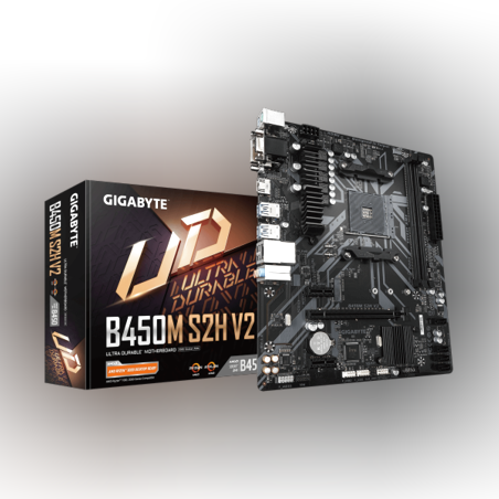 לוח אם למעבדי AMD Gigabyte GA-B450M S2H v2 HDMI AM4