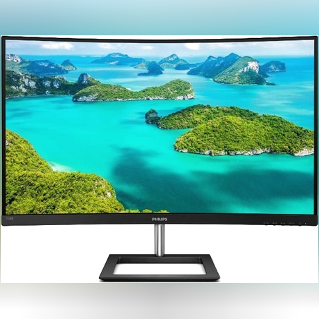 מסך קעור PHILIPS 32 4K VA 60Hz 4MS 2XHDMI DP SPEAKERS 328E1CA