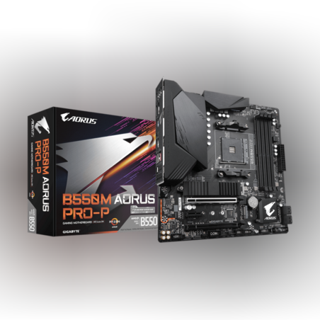 לוח אם למעבדי AMD Gigabyte B550M Aorus PRO-P 2.5GB lan