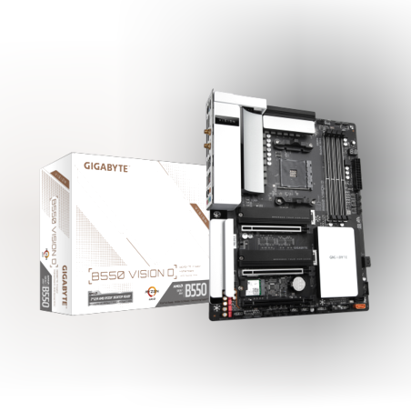 לוח אם למעבדי רייזן Gigabyte B550 VISION D AM4 PCIE 4.0 WIFI6 BT5