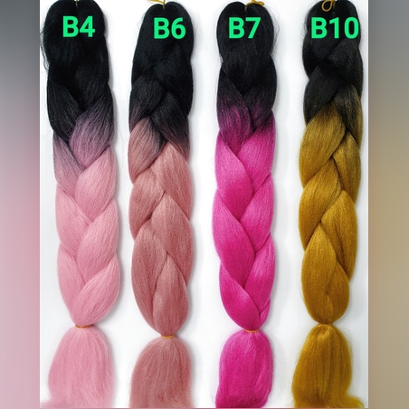 Synthetic hair braids