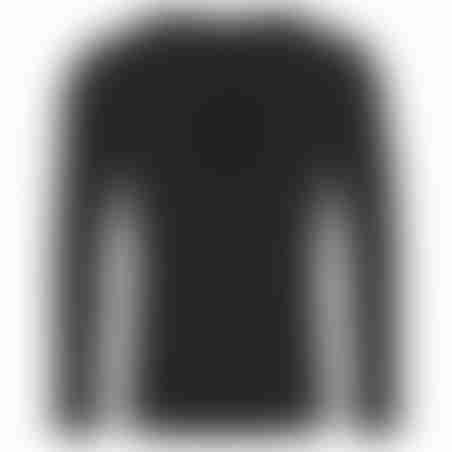 טישרט שרוול ארוך לוגו מובלט 57 - שחור 