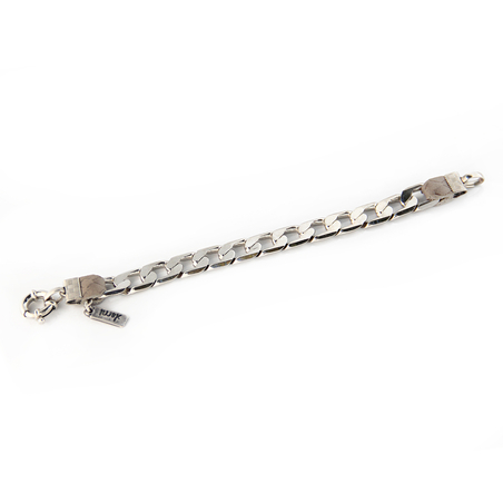 צמיד גורמט עבה - בז', ניקל 