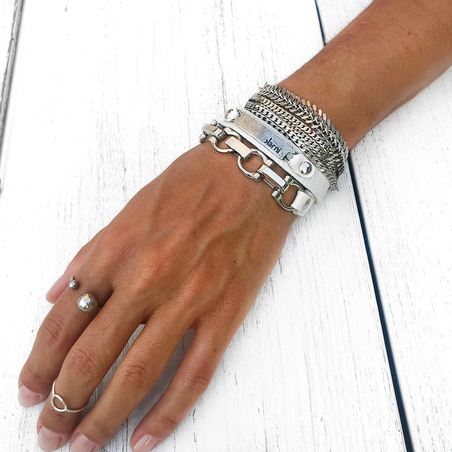 קומבינציית צמידים - Summer Times (לבן)