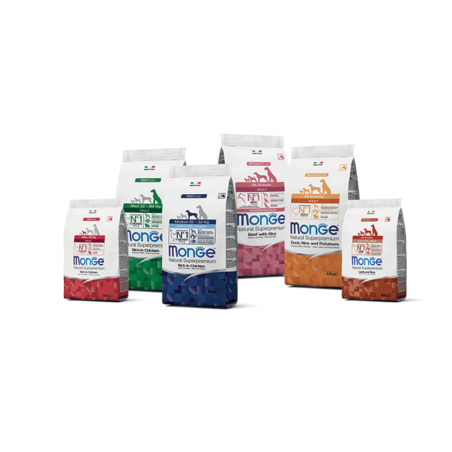 MONGE מונג' סופר פרימיום היפו אלרגני סלמון וטונה לכלב בוגר