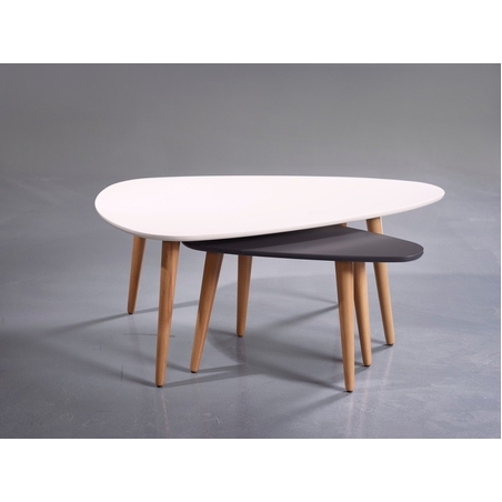 סט שולחנות לסלון דגם טיפה