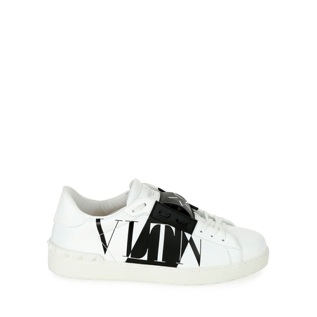 VALENTINO - Rockstud Walker Leather Sneakers