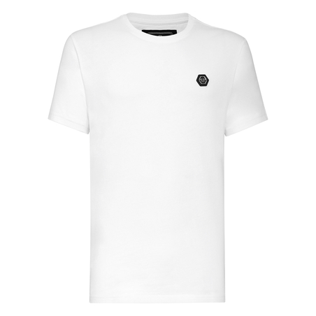 PHILIPP PLEIN- T-SHIRT PLATINUM CUT ROUND NECK ORIGINAL