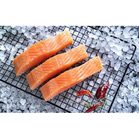 פילה דג סלמון פרוס מנות קפוא