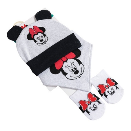 סט מיני מאוס אדום - סינר, גרביים וכובע