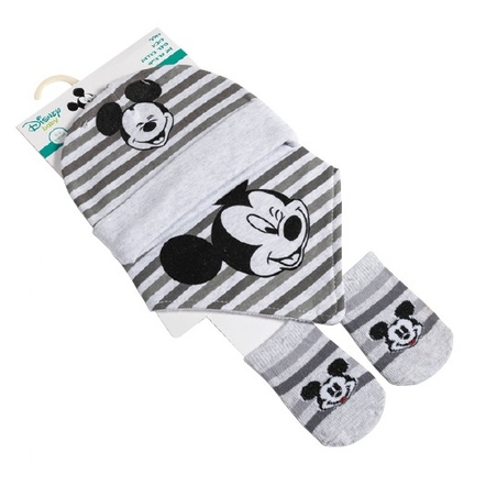 סט מיקי מאוס - סינר, גרביים וכובע