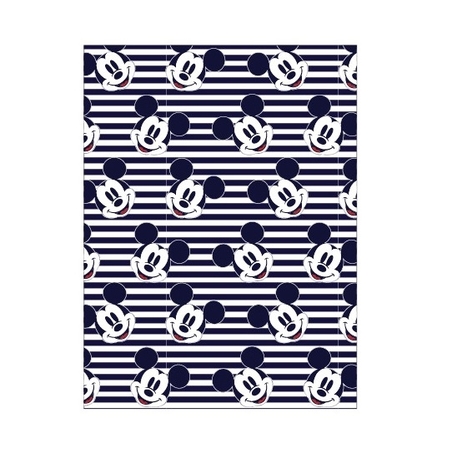 שמיכה - מיקי מאוס כחול לבן