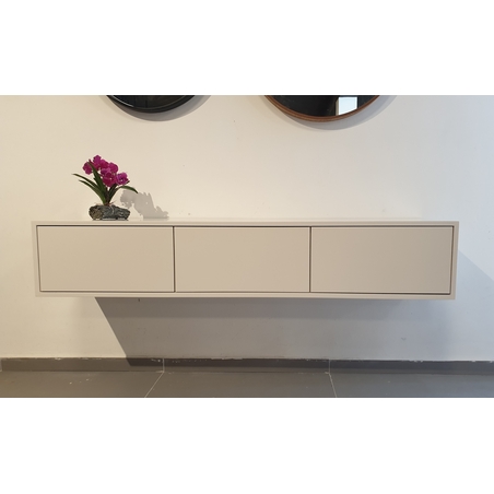 מזנון טלווזיה צף לבן