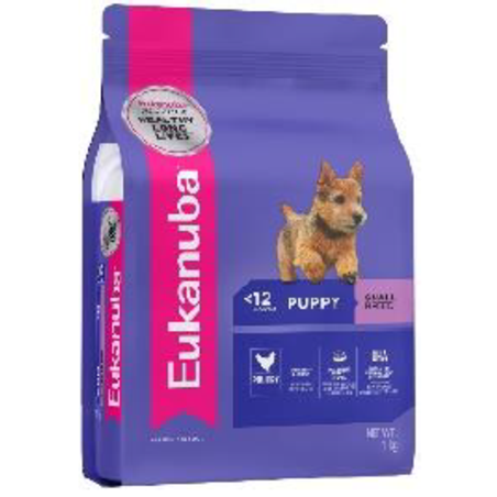 EUKANUBA יוקנובה מזון יבש לכלבים גזע קטן פפי 15 ק