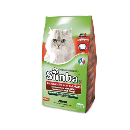 SIMBA סימבה מזון יבש לחתולים בוגרים עם בקר 20 ק