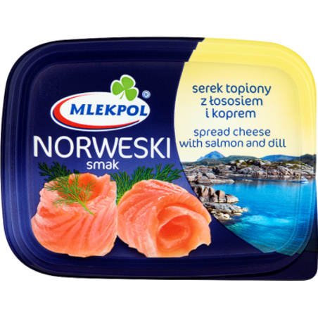 גבינה מותכת בתוספת סלמון