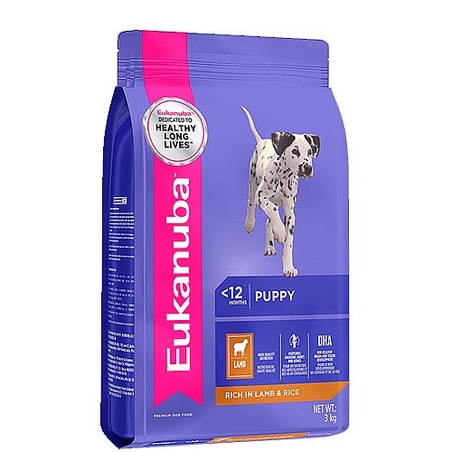 EUKANUBA יוקנובה מזון יבש לכלבים כבש ואורז מדיום פפי 12 ק