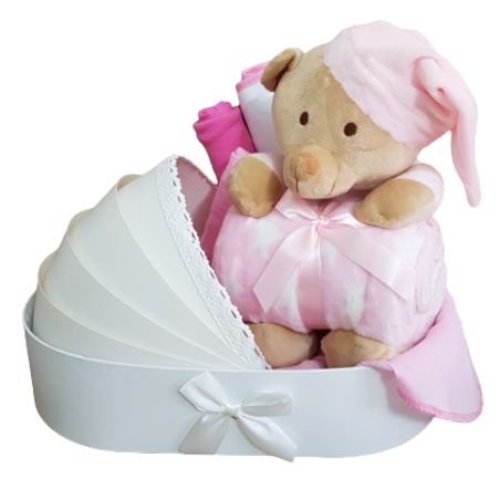 מתנה להולדת הבת - עריסת דובי