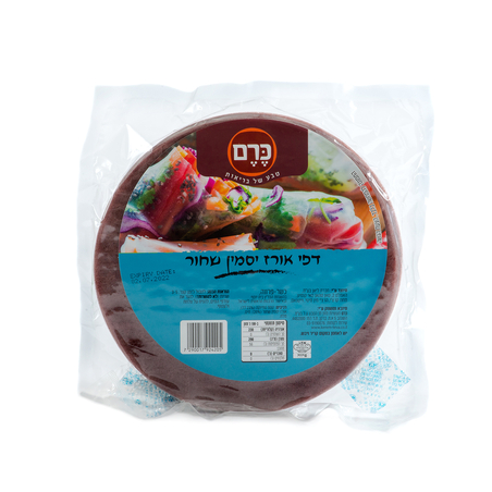 דפי אורז יסמין שחור 375 גרם ללא גלוטן