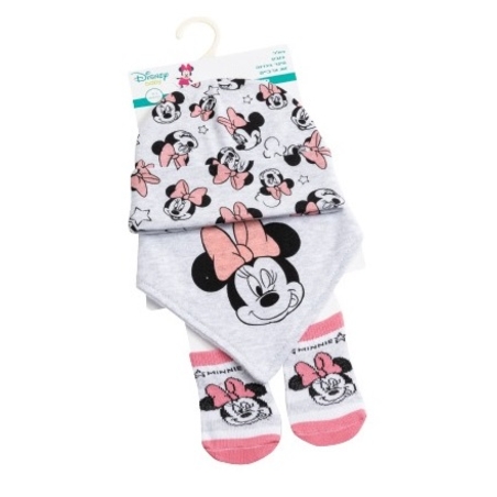 סט מיני מאוס ורוד - סינר, גרביים וכובע