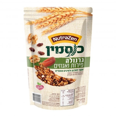 גרנולה כוסמין אגוזים ופירות 300 גרם 