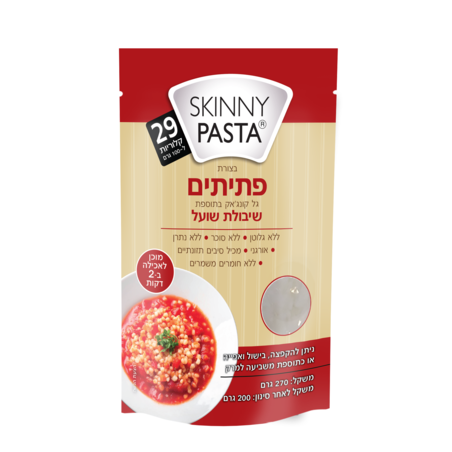 סקיני פסטה בצורת פתיתים בתוספת שיבולת שועל 270 גרם
