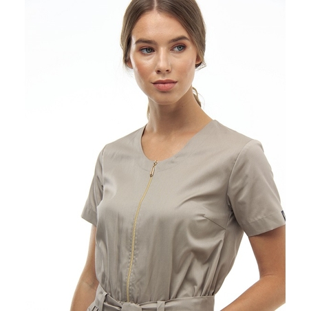 אוברול עם רוכסן צבע ספארי 27