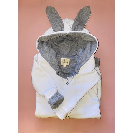 אוברול פוטר לבן אפור BANNY