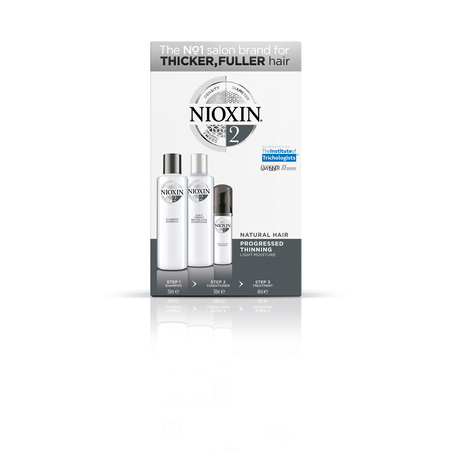 NIOXIN קיט טיפול לשיער טבעי ודליל למראה שיער מלא והגנה על קצוות השיער -סדרה 2