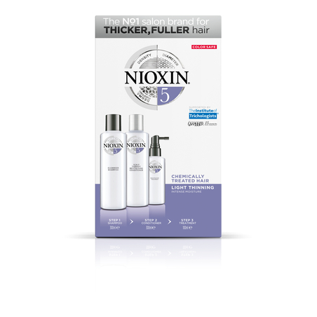 NIOXIN קיט טיפול לשיער שעבר תהליך כימי ודליל למראה שיער מלא-סדרה 5