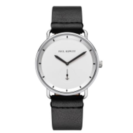 Watch Breakwater White Sand Silver Leather Pure Black