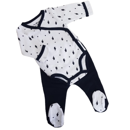 חליפה - שחור לבן 