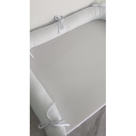 משטחי החתלה| וופל ג'רסי לבן שלג