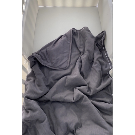 שמיכת קיץ למיטת תינוק | ג'רסי וופל גרפית