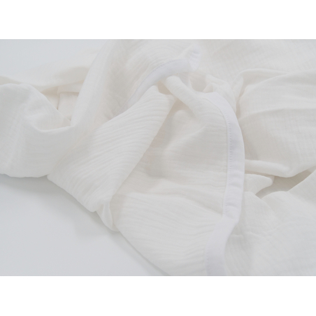 שמיכת טטרה אורגנית ענקית | לבן שלג